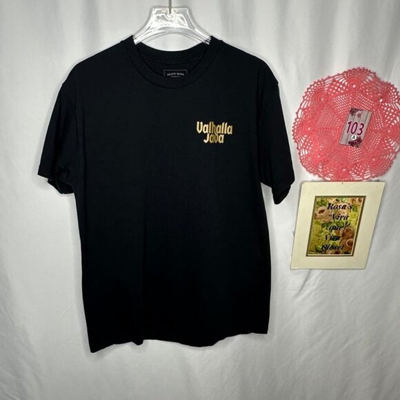 Valhalla Java Black & Gold T-Shirt Large - Picture 2 of 5